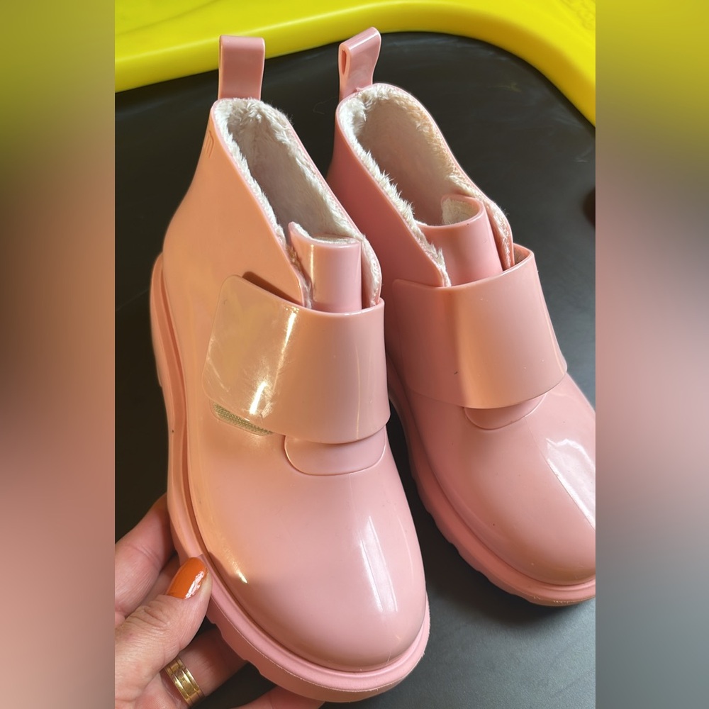 Mini Melissa Pink Winter Boots